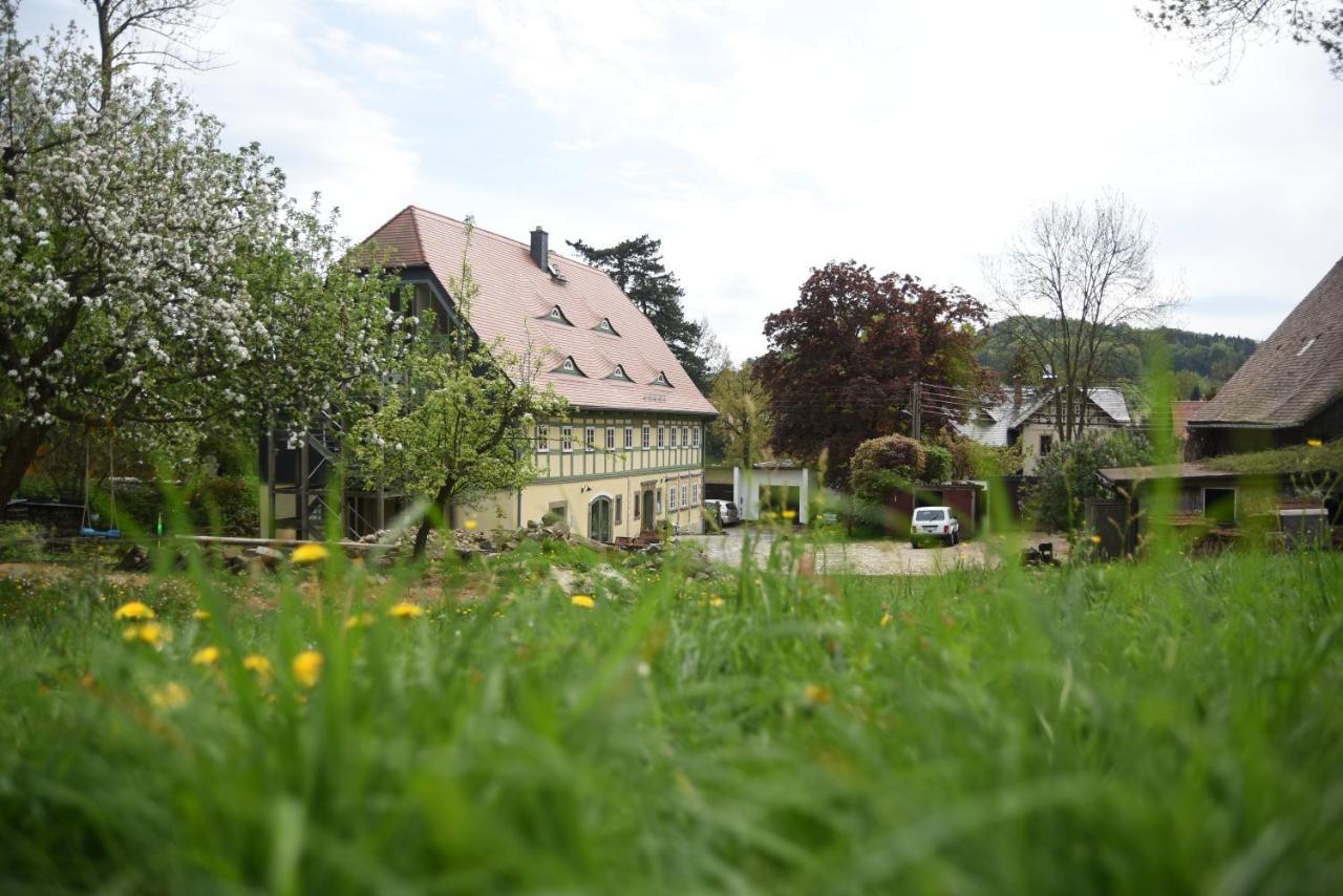 Ebersbach-Neugersdorf Romantische Ferien Auf Dem Nachhaltig Oekologisch Sanierten Bauernhof 아파트 외부 사진